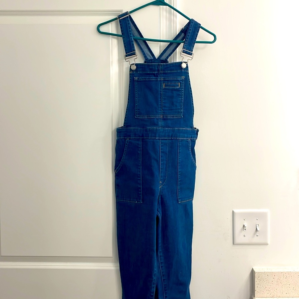 Fit and flare GAP overalls